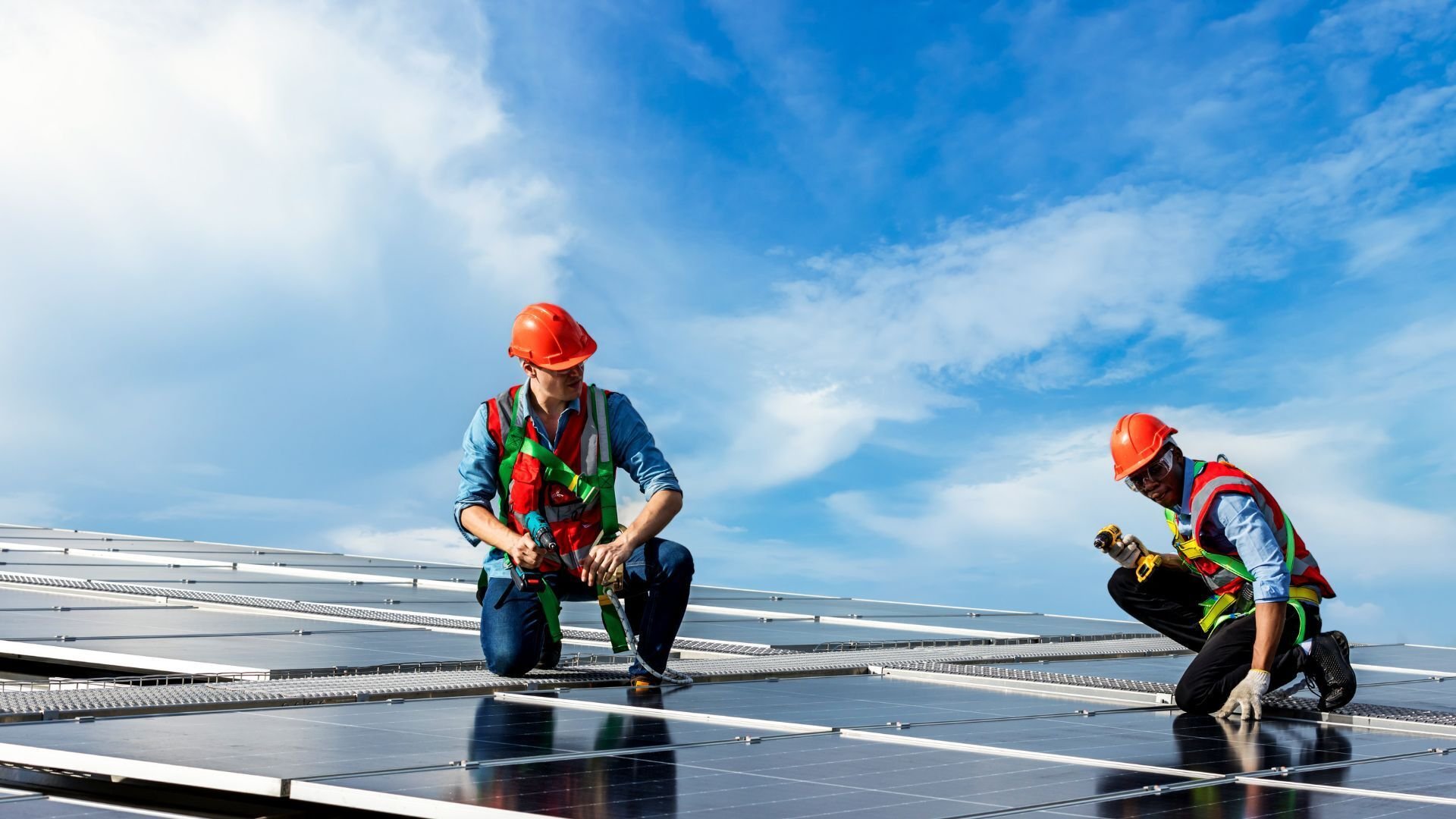 Workers-on-Solar-Panels